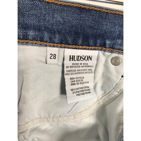 Hudson Riley Crop Relaxed Straight Exposed Zipper 28 6 Edgy Capsule USA Made - Picture 11 of 14